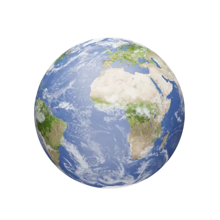 La Planete Terre Bleue 3D Illustration