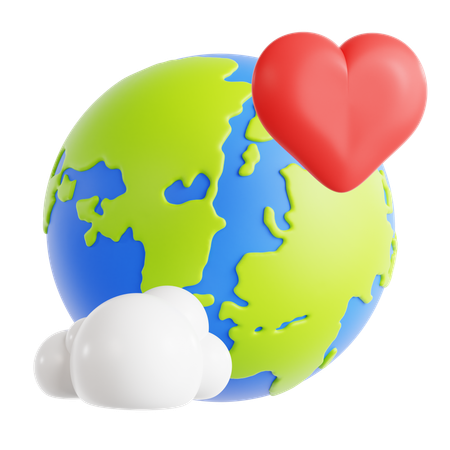 Amour de la terre  3D Icon