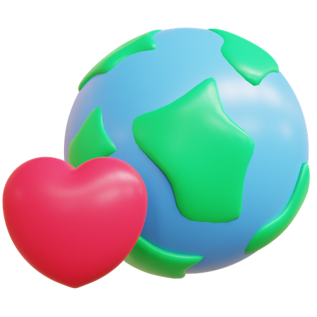 Amour de la terre  3D Icon