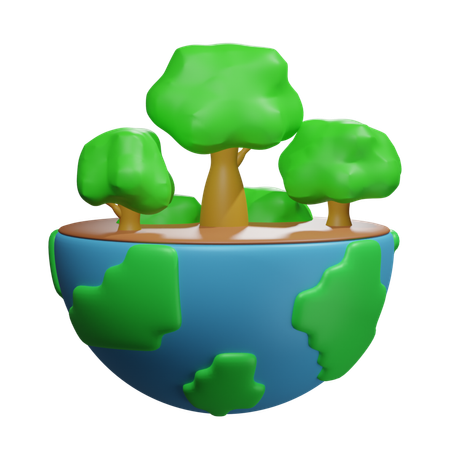 Arbre de terre  3D Icon