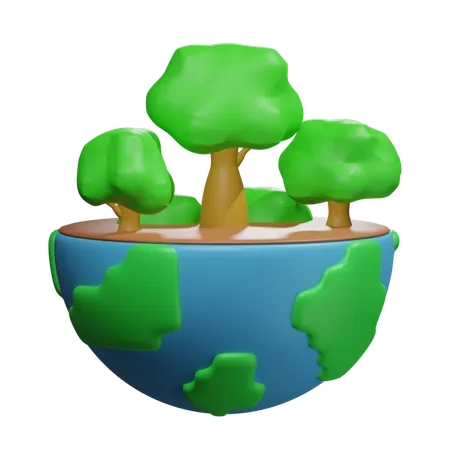 Arbre de terre  3D Icon