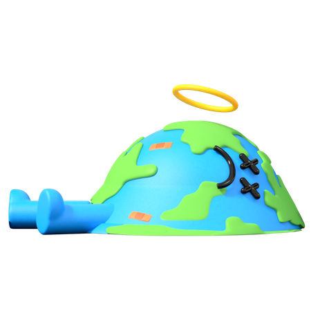 Terre fondue  3D Icon
