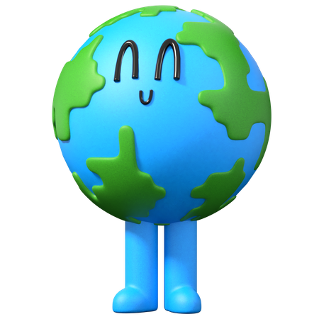 Terre heureuse  3D Icon