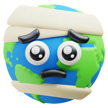 Malade de la terre  3D Icon