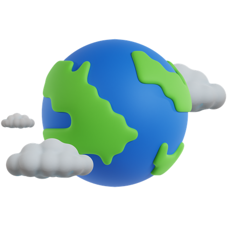 Nuage de terre  3D Icon