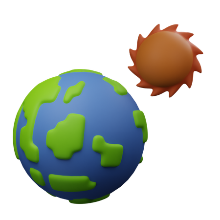 Soleil de la terre  3D Icon