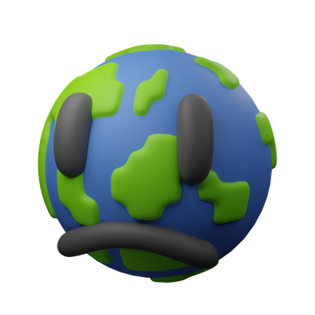 Terre triste  3D Icon