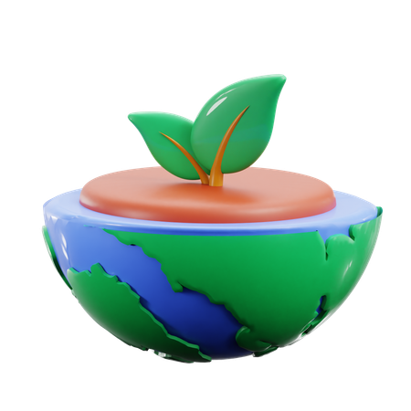 Terre verte  3D Icon