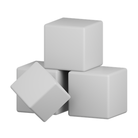 Cubos de azúcar  3D Icon