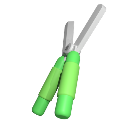 Tesouras de grama  3D Icon