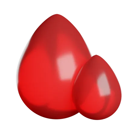 Blutspender Tropfen 3D Icon