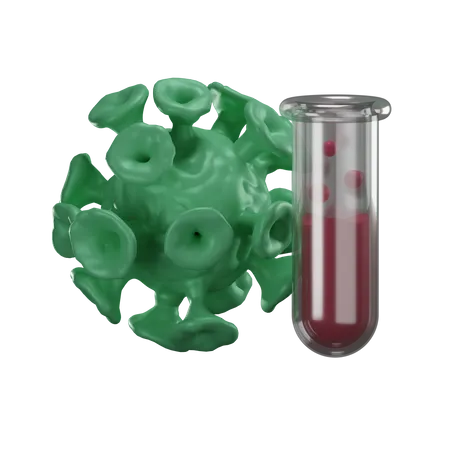 Rendu 3 D De Lillustration Du Test Du Coronavirus 3D Illustration
