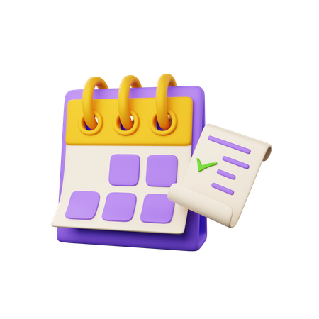 Test Date On Calendar  3D Icon