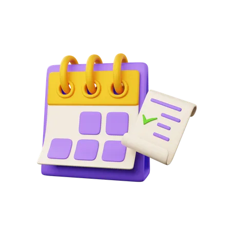 Test Date On Calendar  3D Icon