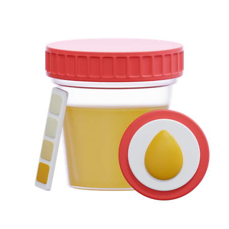 Test d'urine  3D Icon