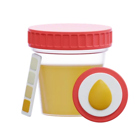 Test d'urine  3D Icon