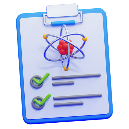 Test Result Sheet  3D Icon