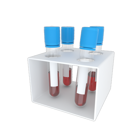 Test sanguin  3D Illustration