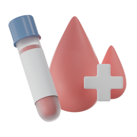Test sanguin  3D Icon