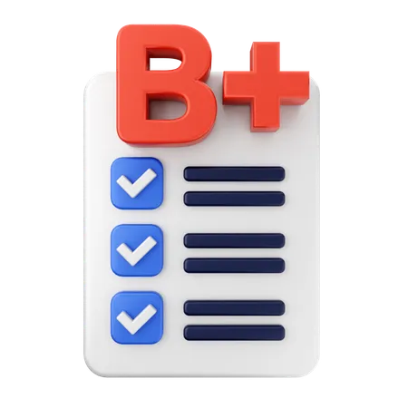 Test Scores Education  3D Icon