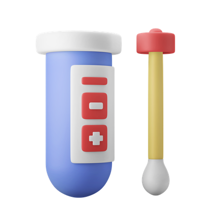 Test sur écouvillon  3D Icon