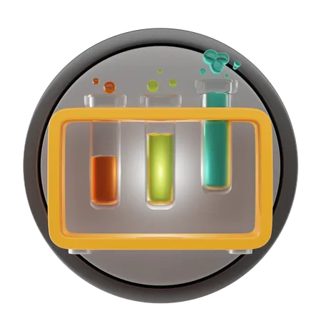Test Tube 3 D Icon And Illustration 3D Icon