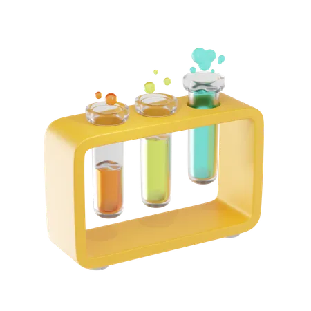 Test Tube 3 D Icon And Illustration 3D Icon