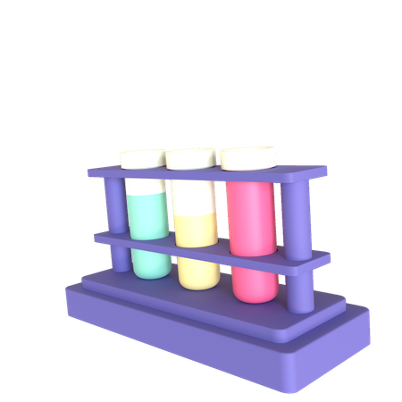 Test tube  3D Illustration