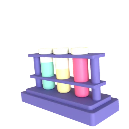 Test tube  3D Illustration