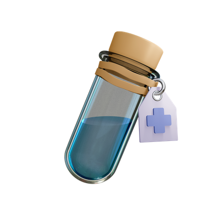 Test Tube  3D Illustration