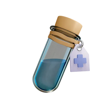 Test Tube  3D Illustration