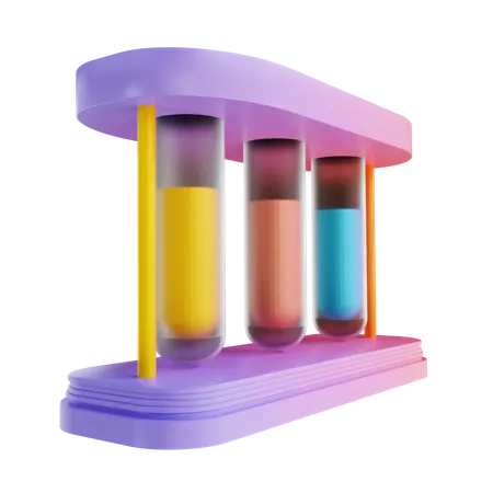 Test Tube Holder  3D Illustration