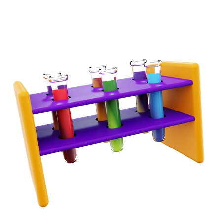 Test Tube Rack  3D Icon