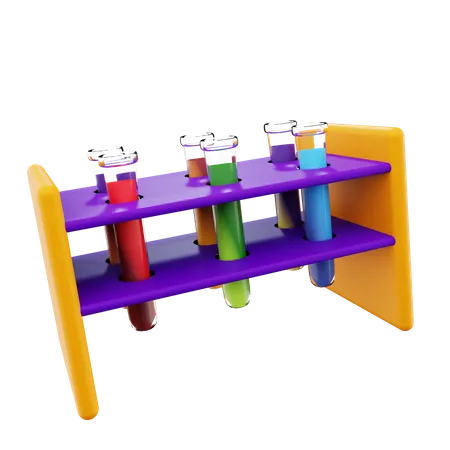 Test Tube Rack  3D Icon