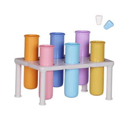 Test Tube Rack  3D Icon