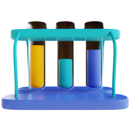 Test Tube Rack  3D Icon