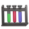 test tube rack emoji 3d