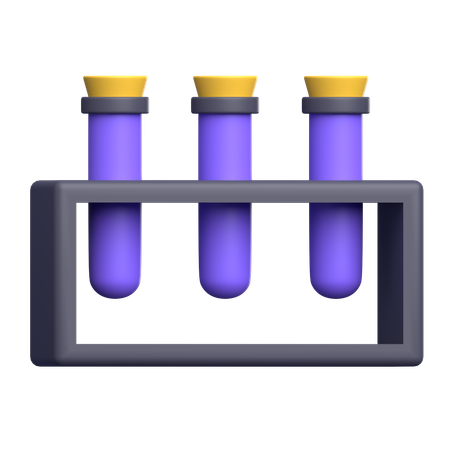 Test Tube Stand  3D Icon