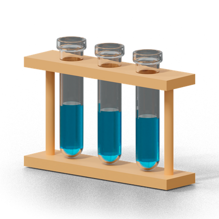 Test Tube Stand 3D Icon