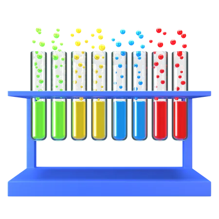 Test Tube Stand 3D Icon