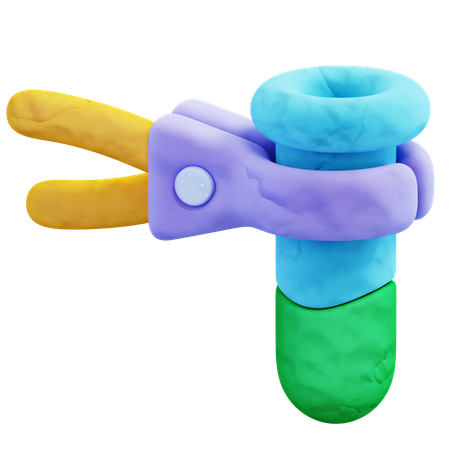 Test Tube Tongs  3D Icon