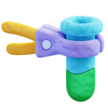 Test Tube Tongs  3D Icon