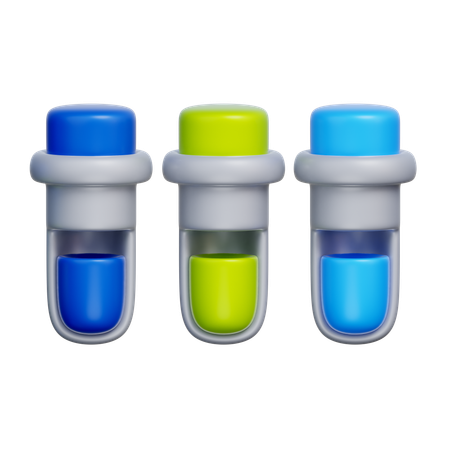 Test Tubes  3D Icon