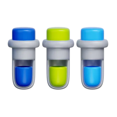 Test Tubes  3D Icon