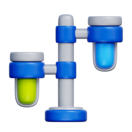 Test Tubes  3D Icon