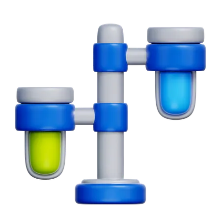 Test Tubes  3D Icon