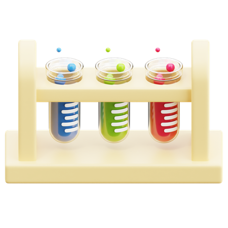 Test Tubes  3D Icon