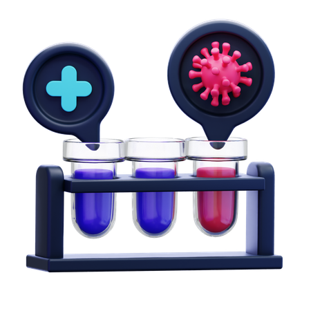 Test Tubes  3D Icon