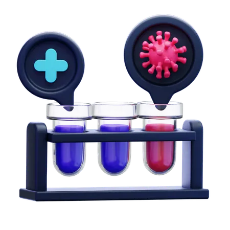 Test Tubes  3D Icon