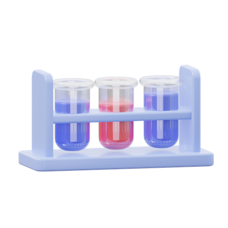 Test Tubes  3D Icon